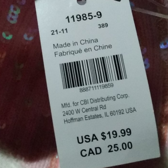 NWT! "CLAIRES" sparkly pink knit designer hat - Picture 7 of 7